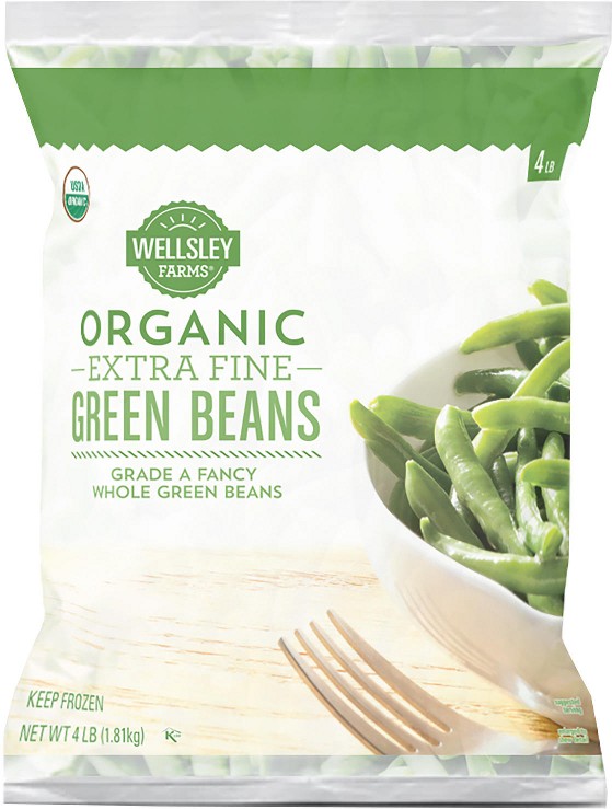 Beansページ　qm Organic Green Beans, 4 lbs.